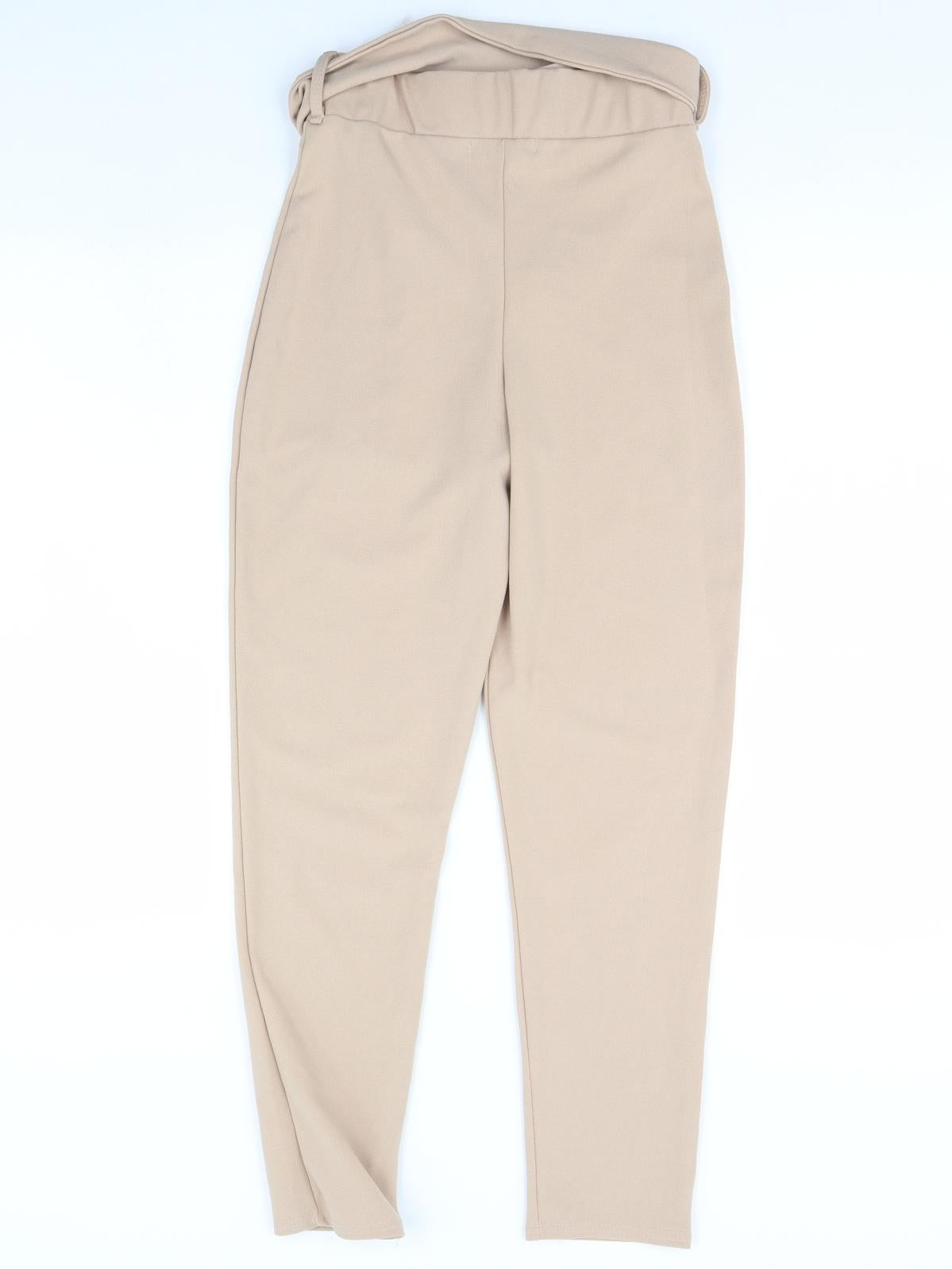Missguided Womens Beige   Trousers  Size 8 L29 in