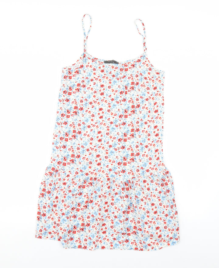 Primark Womens White Floral  Mini  Size 6