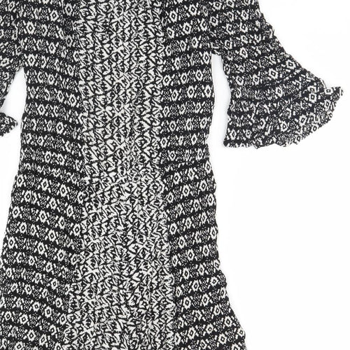 F&F Womens Black Geometric  Playsuit One-Piece Size 6