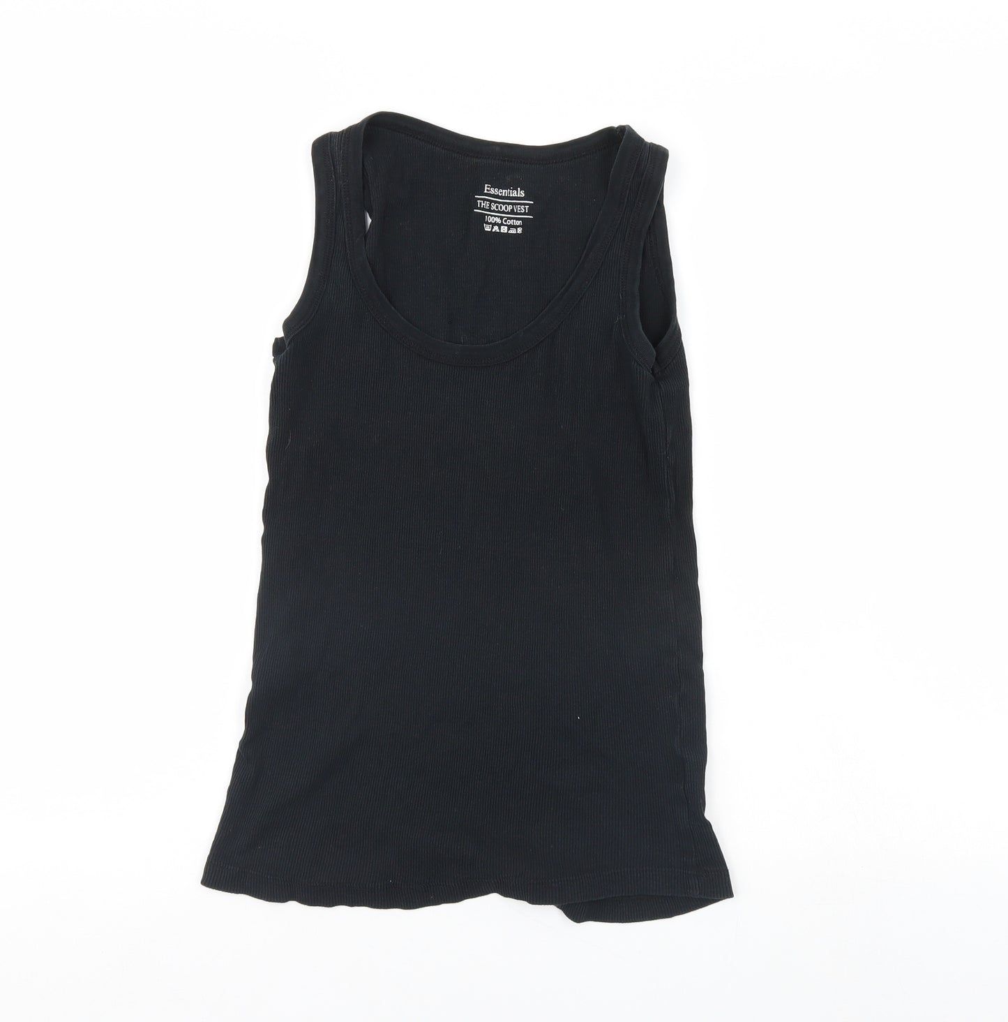 Essentials Womens Black   Basic Tank Size 14