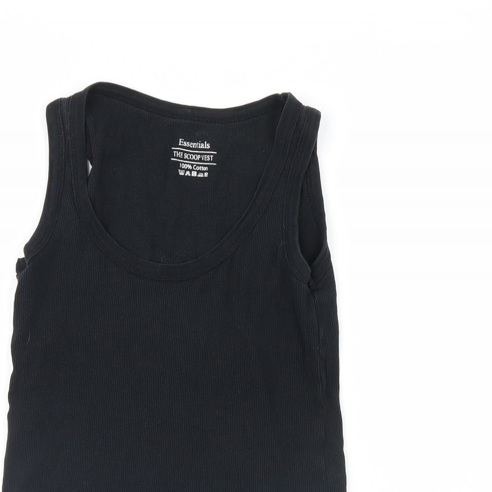 Essentials Womens Black   Basic Tank Size 14