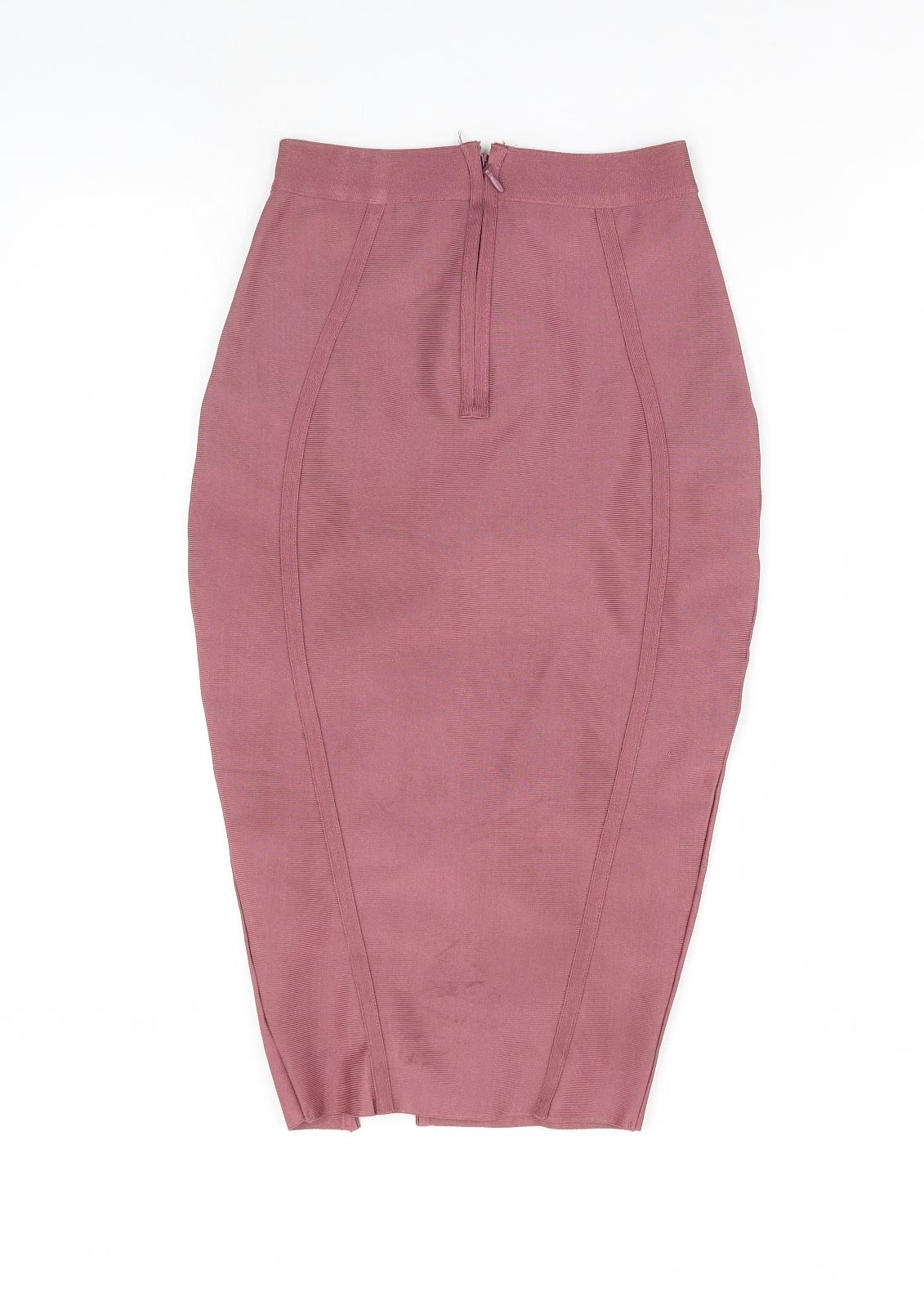 pretty little Thing Womens Pink   Straight & Pencil Skirt Size 8