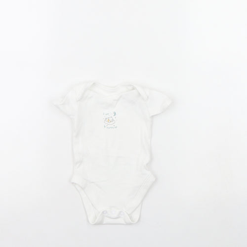 George Baby White   Babygrow One-Piece Size 3-6 Months  - I am four months old