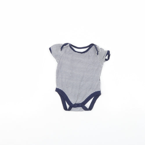 George Baby White Striped  Babygrow One-Piece Size 3-6 Months