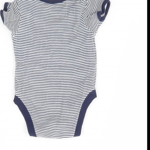 George Baby White Striped  Babygrow One-Piece Size 3-6 Months