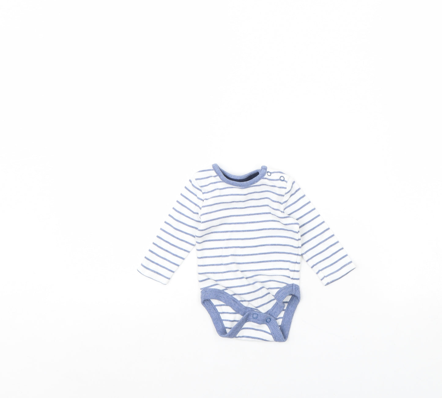 George Baby Blue Striped  Babygrow One-Piece Size 0-3 Months