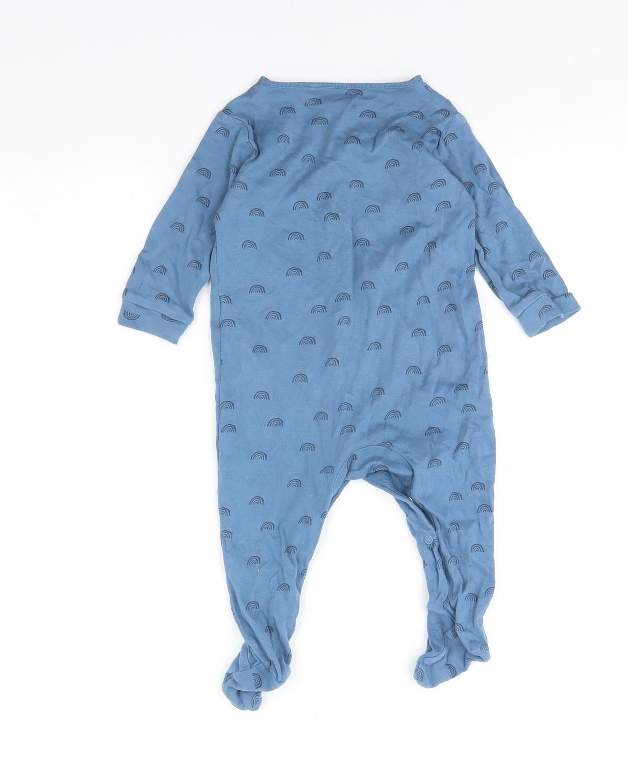 NEXT Baby Blue Spotted  Babygrow One-Piece Size 9-12 Months