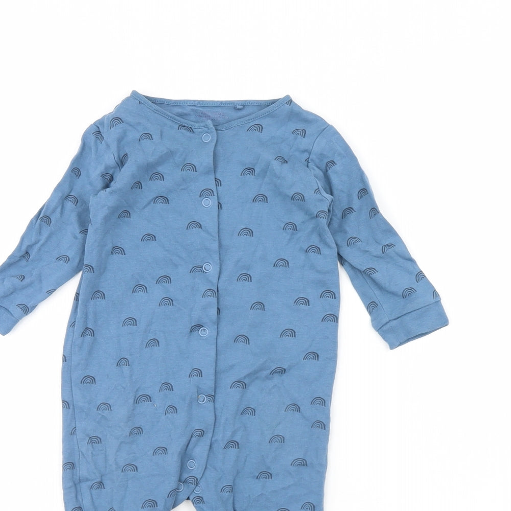 NEXT Baby Blue Spotted  Babygrow One-Piece Size 9-12 Months