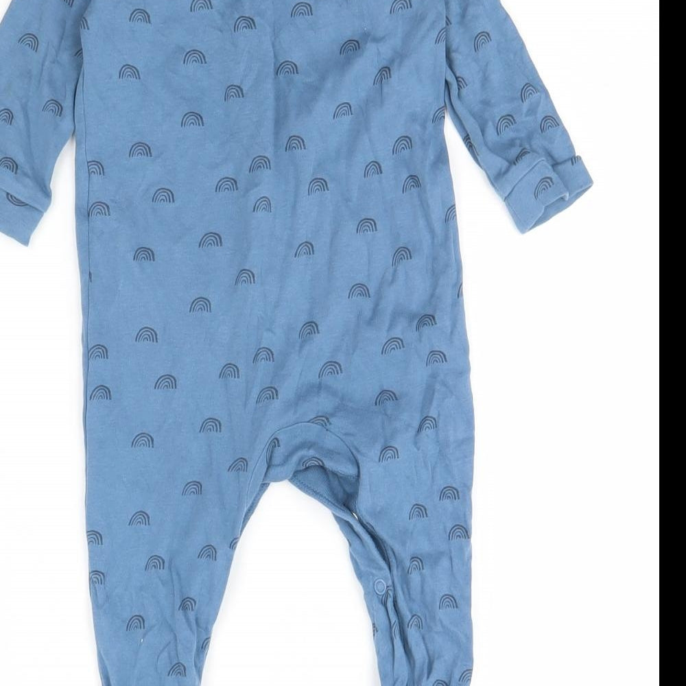 NEXT Baby Blue Spotted  Babygrow One-Piece Size 9-12 Months