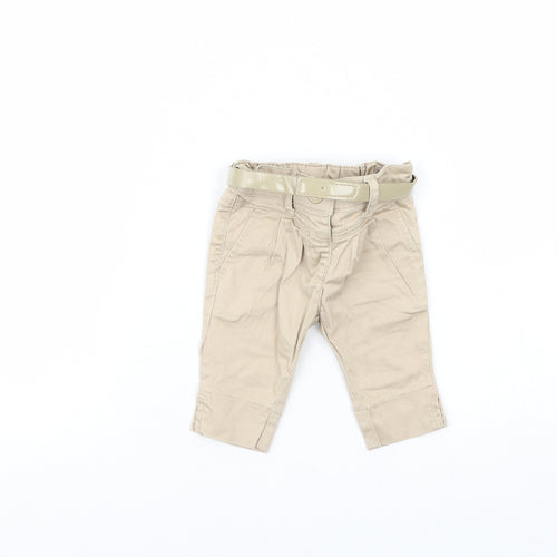 Preworn Baby Beige  Denim Capri Jeans Size 3-6 Months
