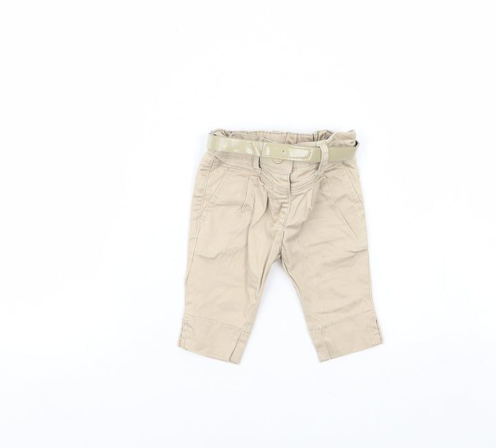 Preworn Baby Beige Denim Capri Jeans Size 3-6 Months