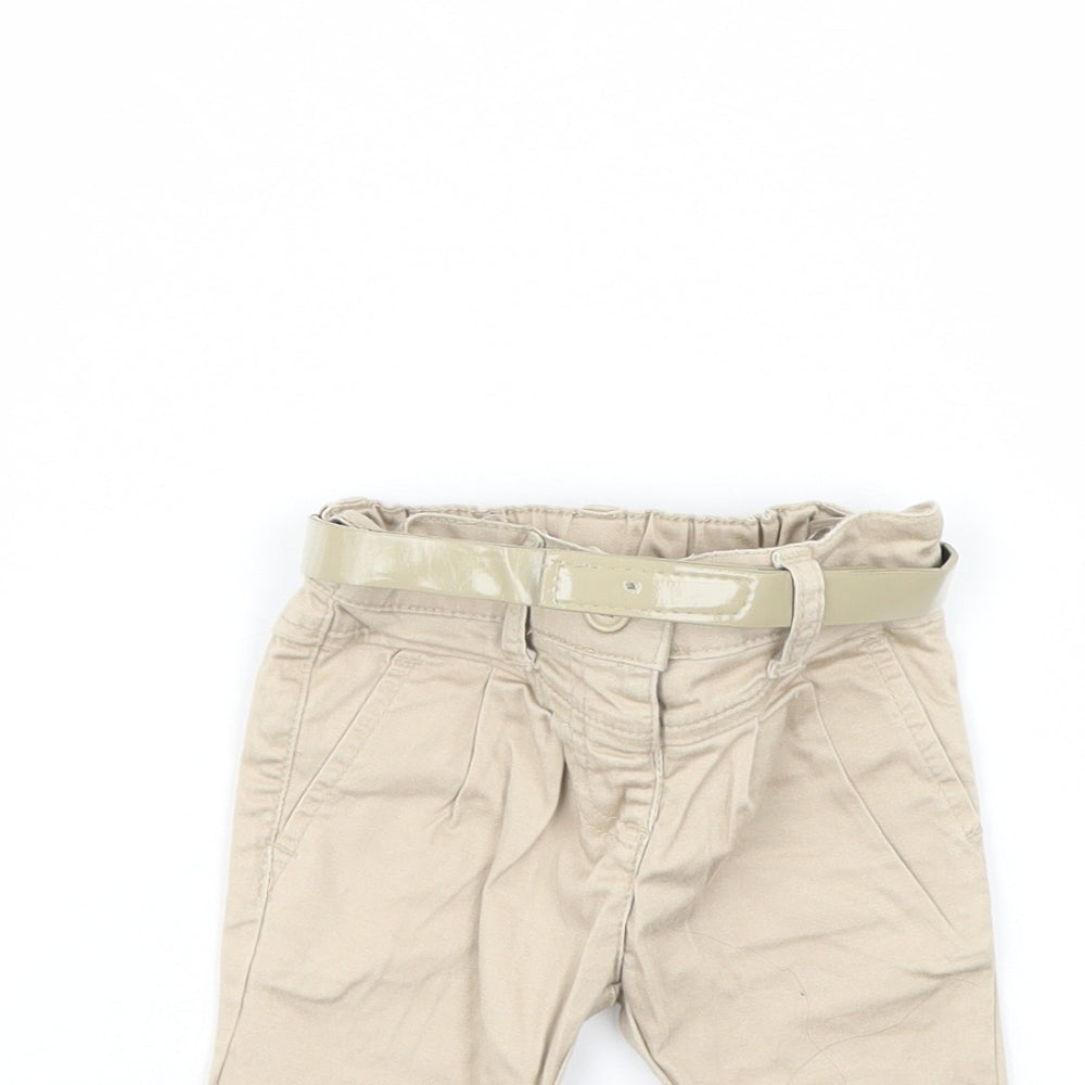 Preworn Baby Beige  Denim Capri Jeans Size 3-6 Months