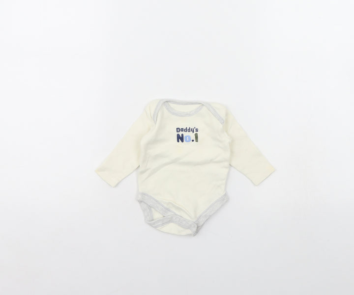 Nutmeg Baby Yellow Babygrow One-Piece Size 0-3 Months - daddy's No1