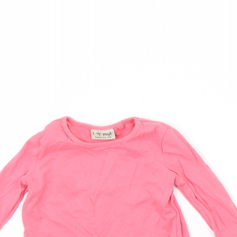 NEXT Girls Pink   Basic T-Shirt Size 9-12 Months