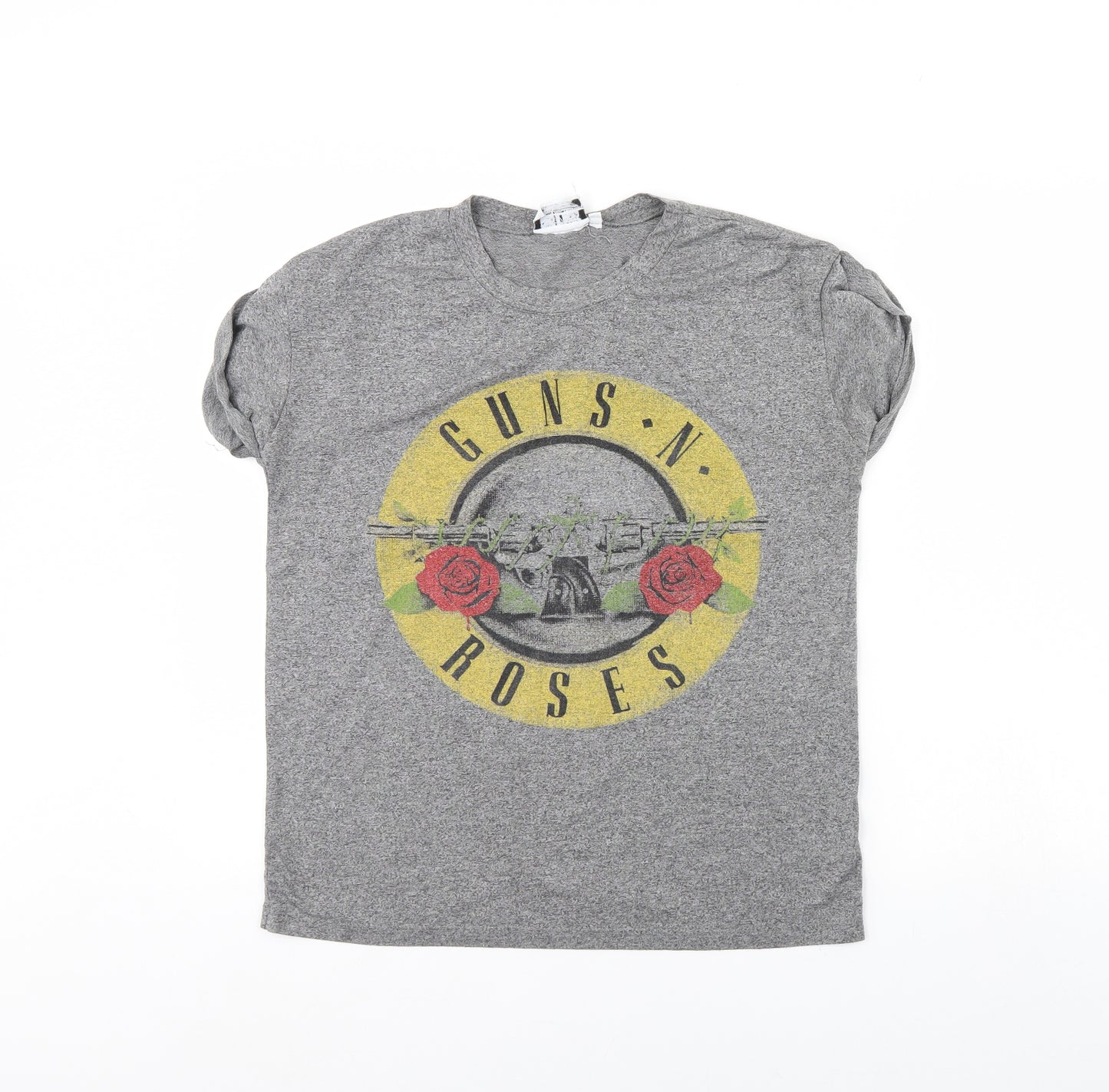 Guns N' Roses Womens Grey   Basic T-Shirt Size 12