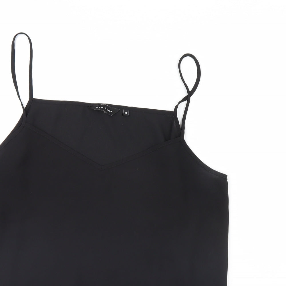 New Look Womens Black   Basic Tank Size 16