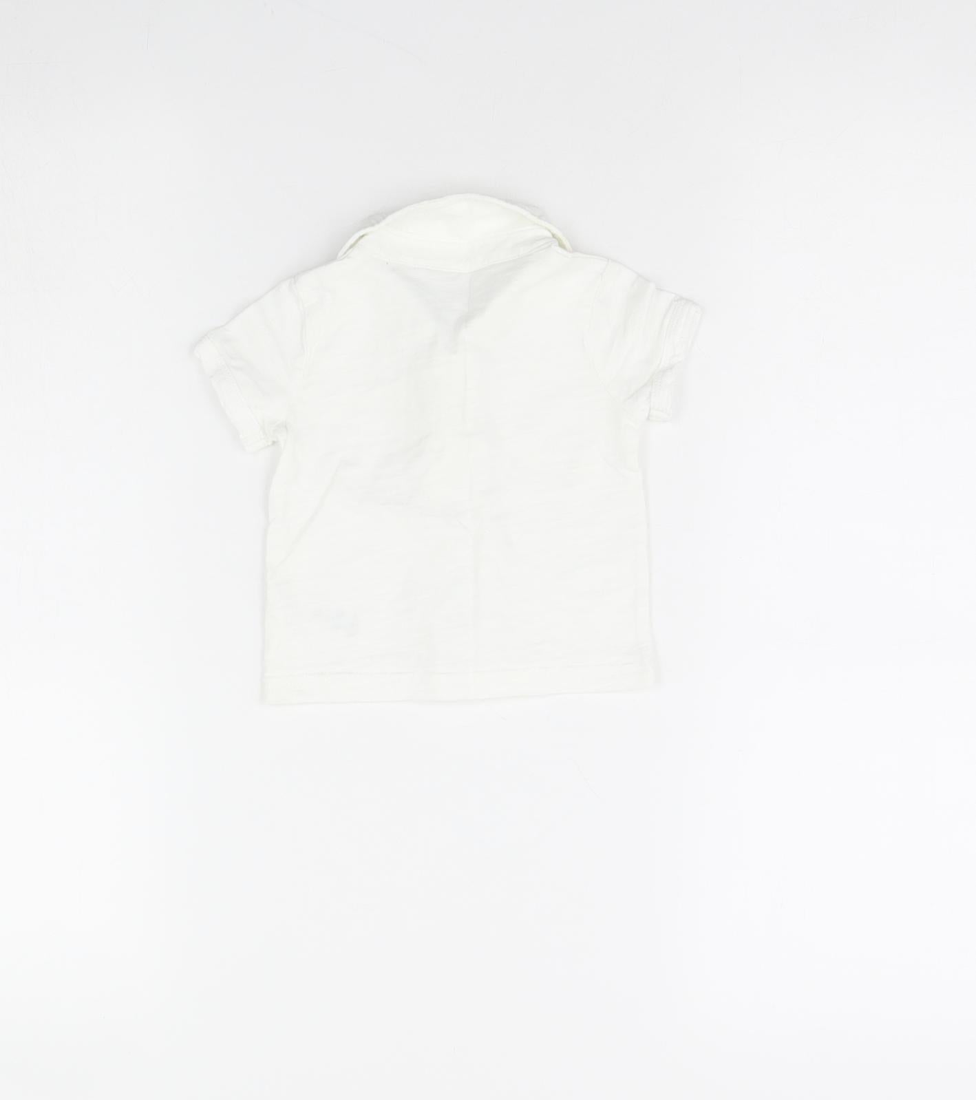 George Baby White   Basic Polo Size 0-3 Months