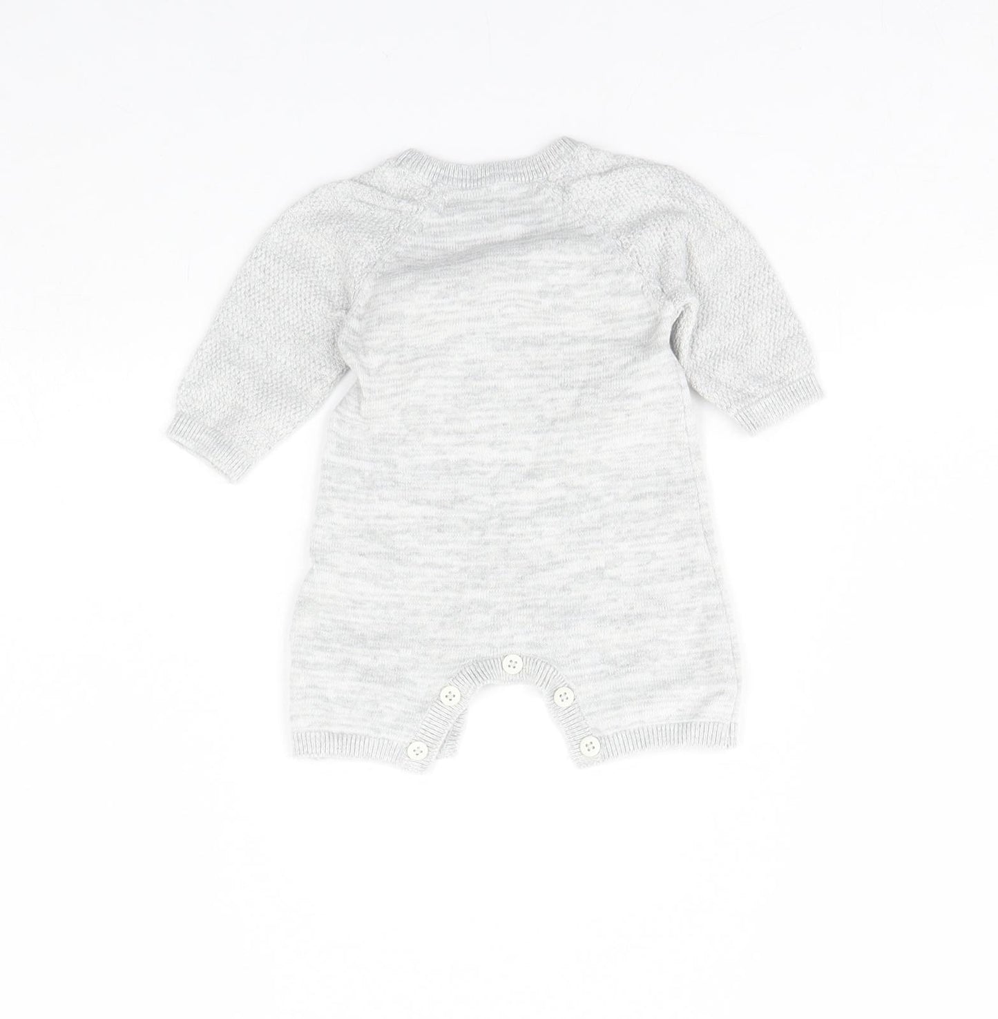 George Baby Grey   Babygrow One-Piece Size 0-3 Months