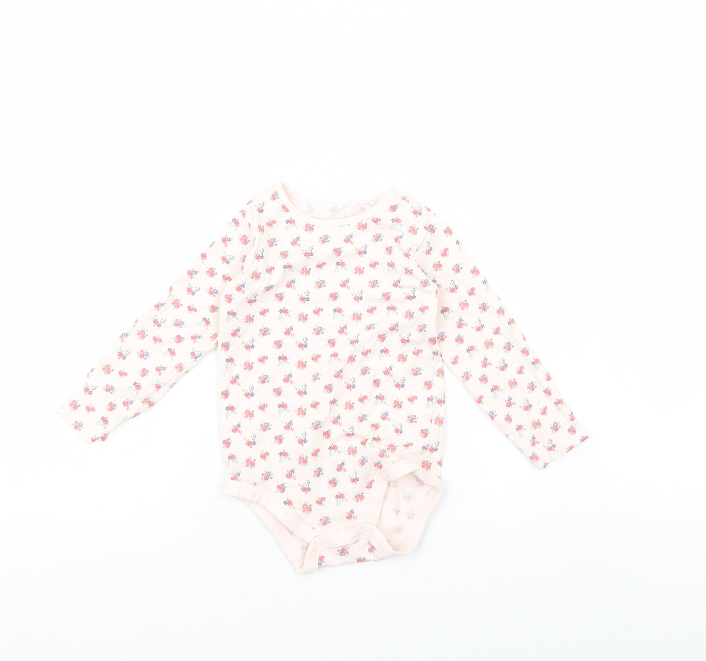 TU Girls Pink Floral  Babygrow One-Piece Size 18 Months