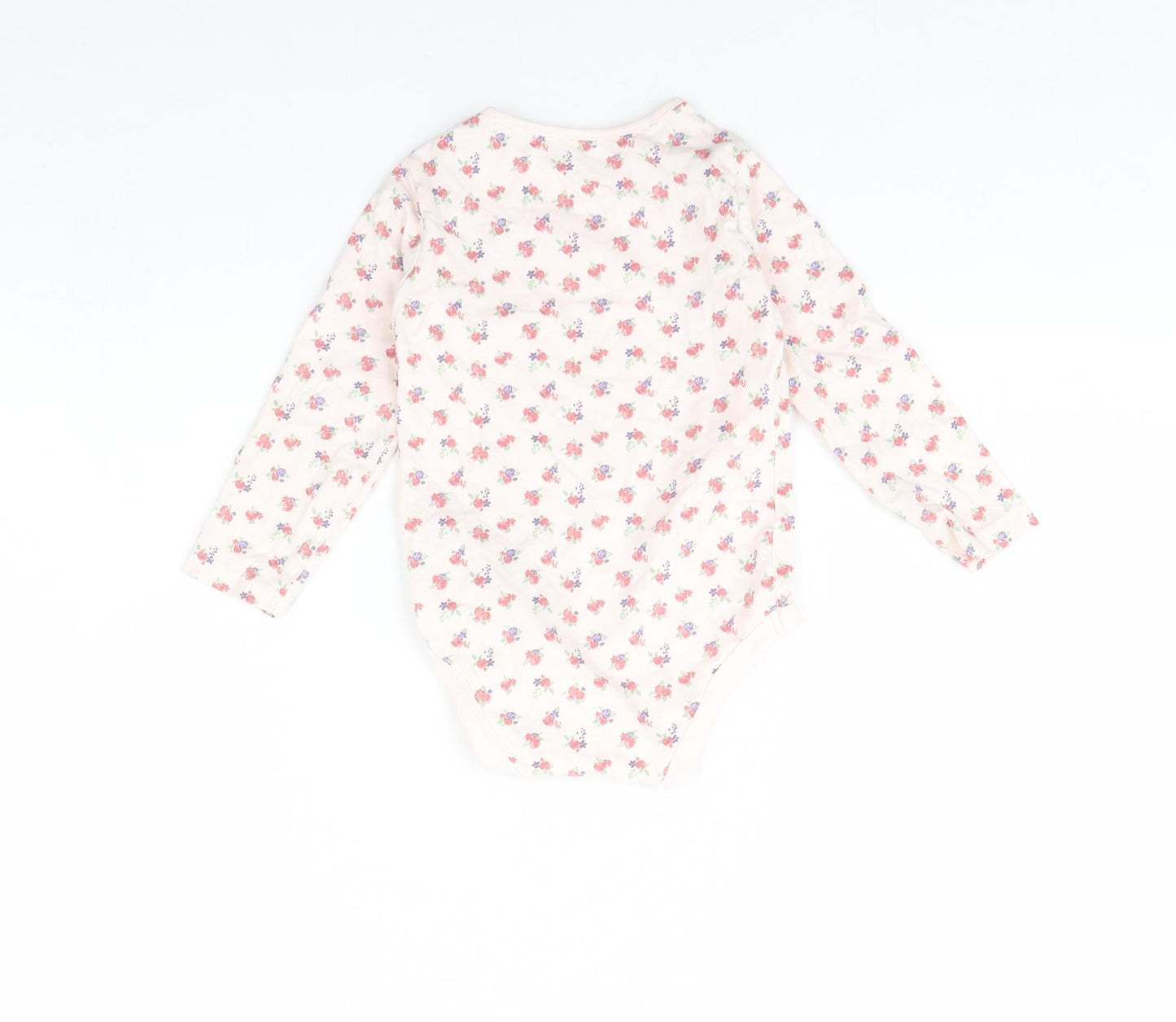 TU Girls Pink Floral  Babygrow One-Piece Size 18 Months