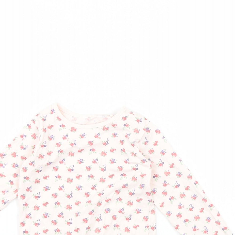 TU Girls Pink Floral  Babygrow One-Piece Size 18 Months