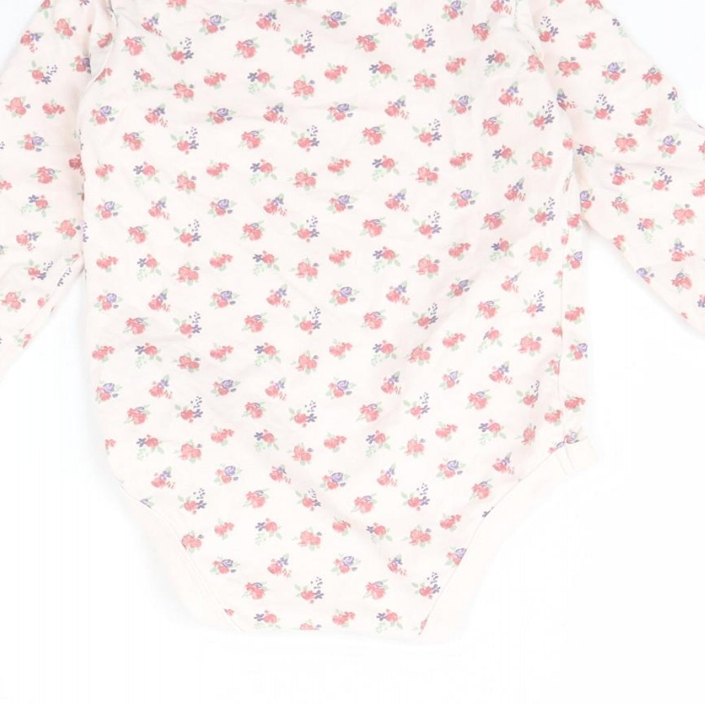 TU Girls Pink Floral  Babygrow One-Piece Size 18 Months