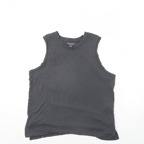 Primark Womens Grey   Basic Tank Size XS  - Slits up the side