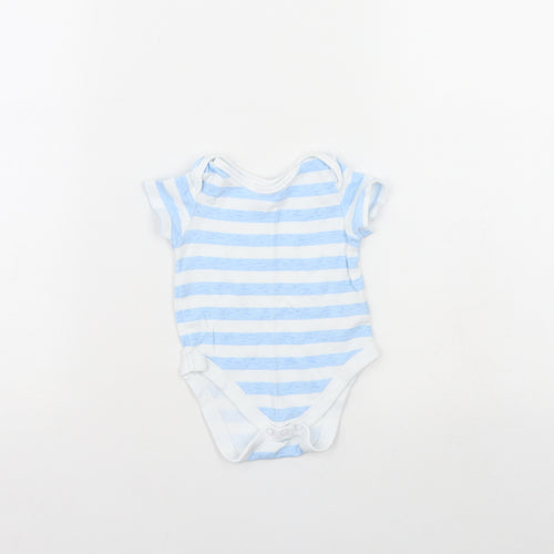 George Baby Blue Striped  Babygrow One-Piece Size 3-6 Months