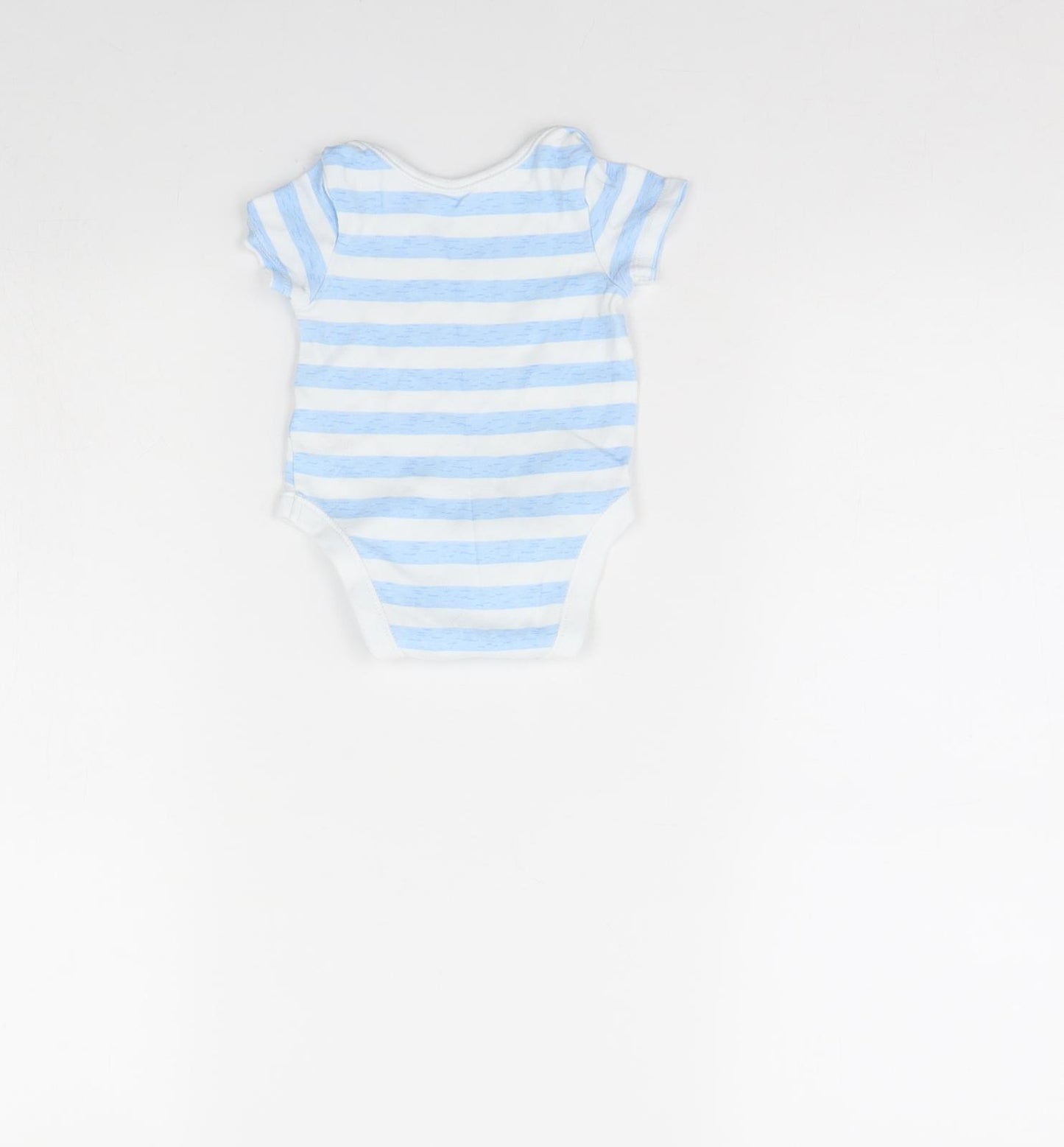 George Baby Blue Striped  Babygrow One-Piece Size 3-6 Months