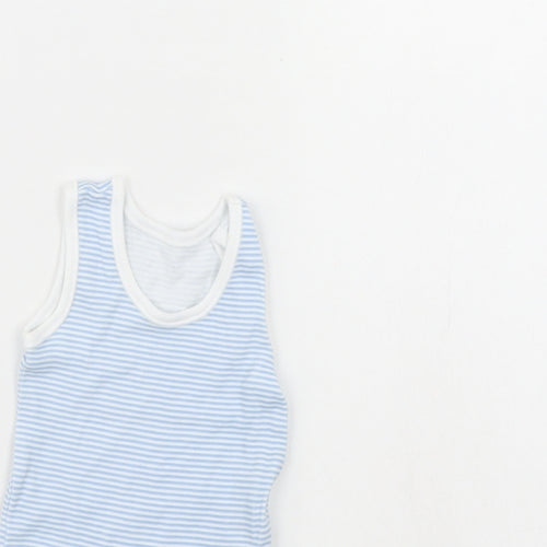 Nutmeg Baby Blue Striped  Babygrow One-Piece Size 0-3 Months