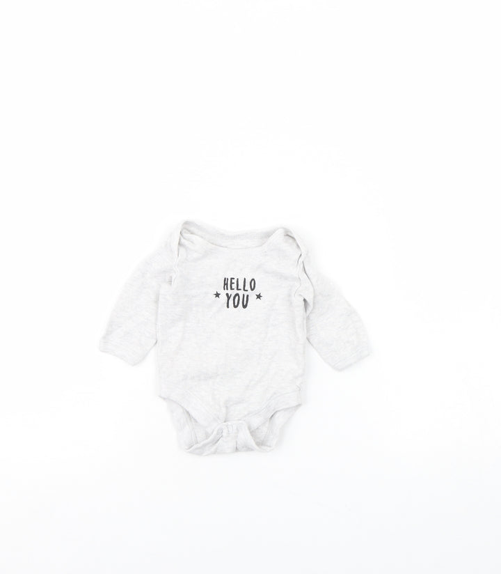 Primark Baby Grey   Babygrow One-Piece Size 0-3 Months