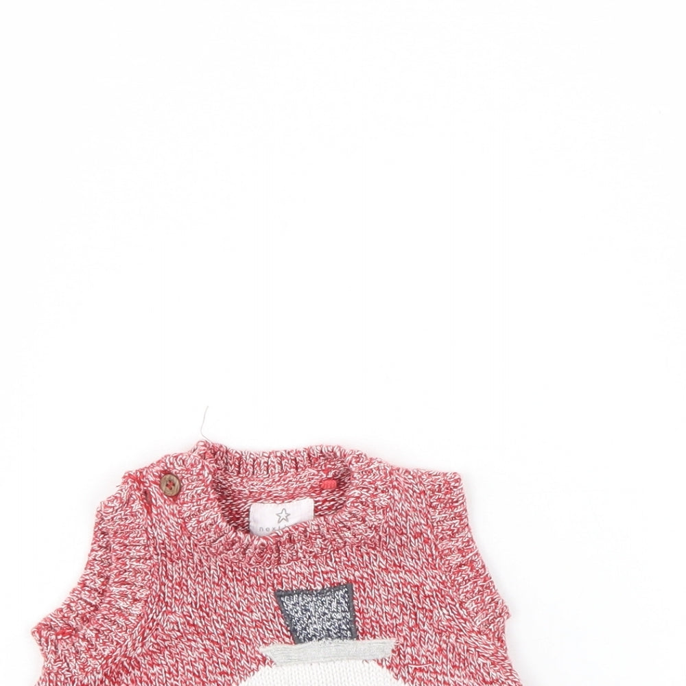 NEXT Baby Red   Pullover Jumper Size 0-3 Months  - Christmas jumper