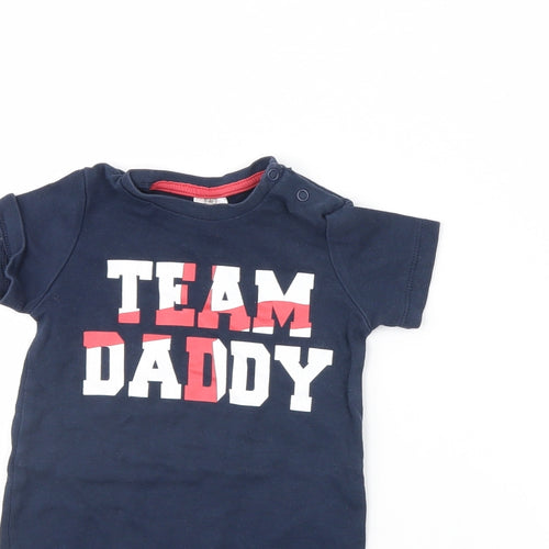 F&F Baby Blue   Babygrow One-Piece Size 6-9 Months  - team daddy