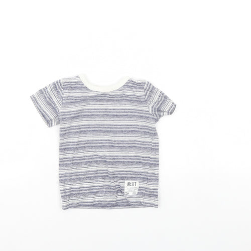 NEXT Baby Blue Spotted  Basic T-Shirt Size 12 Months