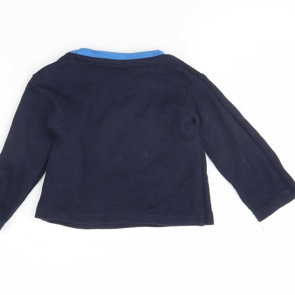 Early Days Baby Blue   Basic T-Shirt Size 6-9 Months  - Tractor