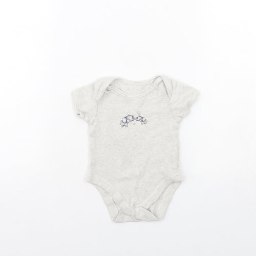 George Baby Grey   Babygrow One-Piece Size 0-3 Months  - Elephant