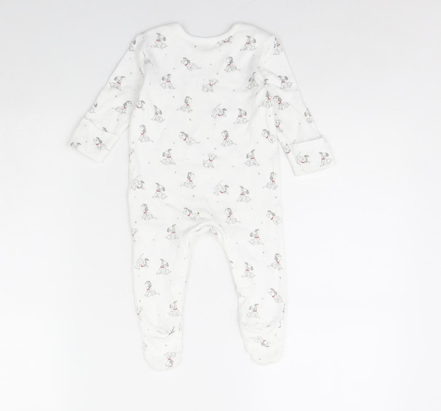 Disney Baby White Animal Print  Babygrow One-Piece Size 3-6 Months  - Disney