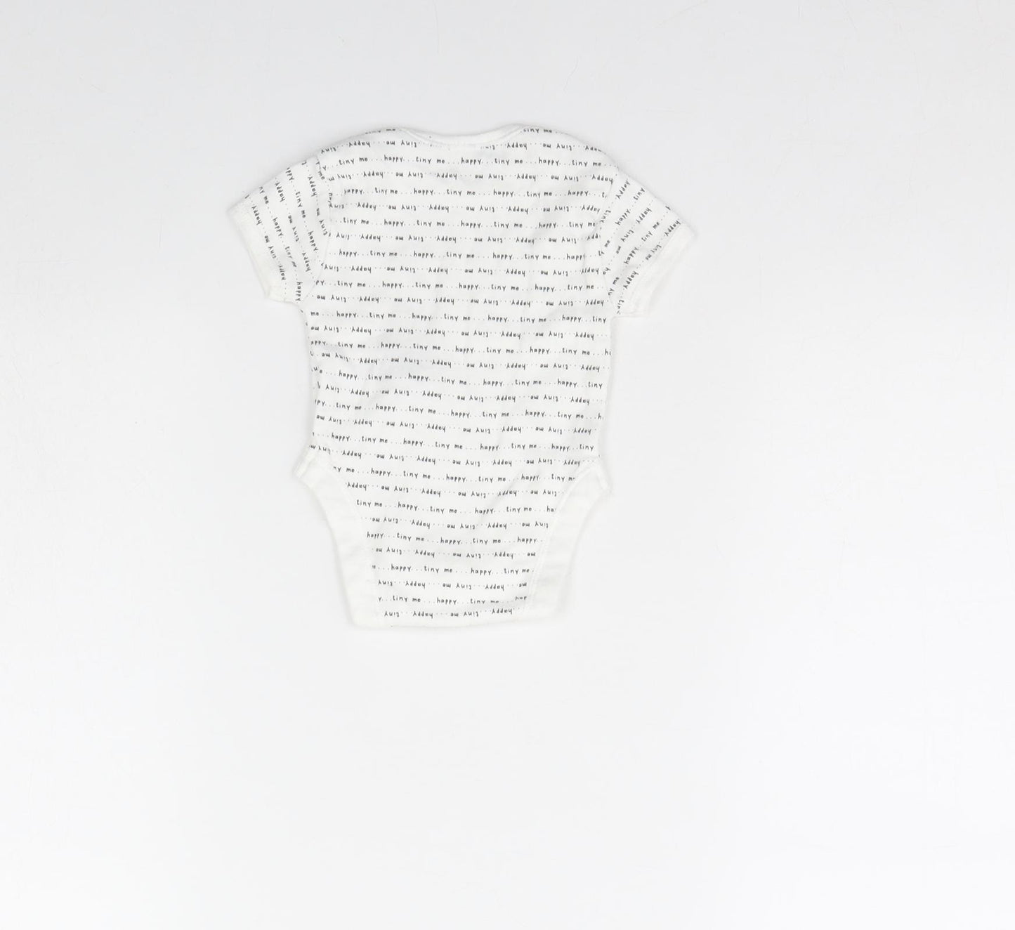 Primark Baby White   Babygrow One-Piece Size 0-3 Months  - TINY ME