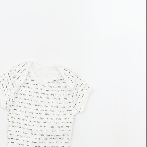 Primark Baby White   Babygrow One-Piece Size 0-3 Months  - TINY ME