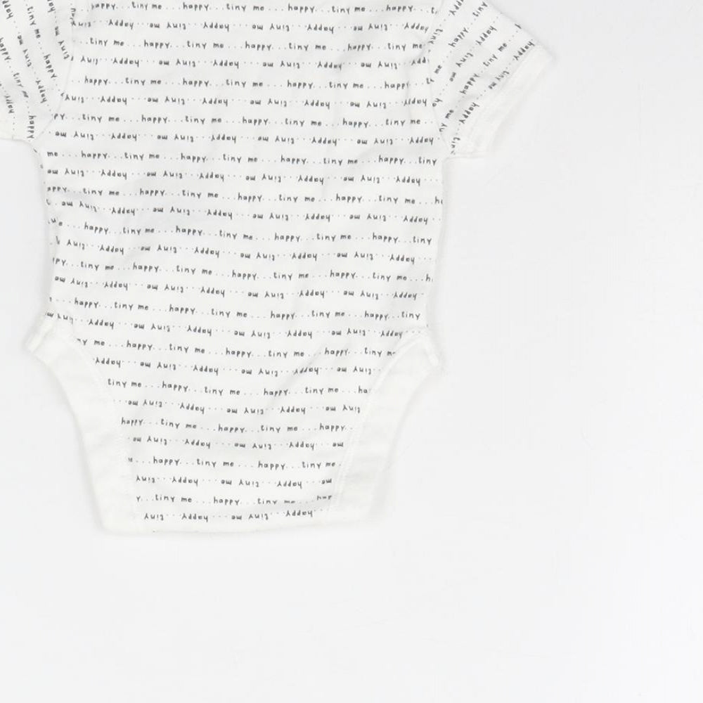 Primark Baby White   Babygrow One-Piece Size 0-3 Months  - TINY ME