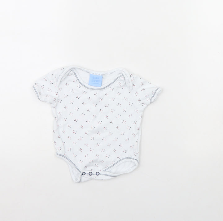 Bebe Bonito Baby White Flecked  Babygrow One-Piece Size 3-6 Months