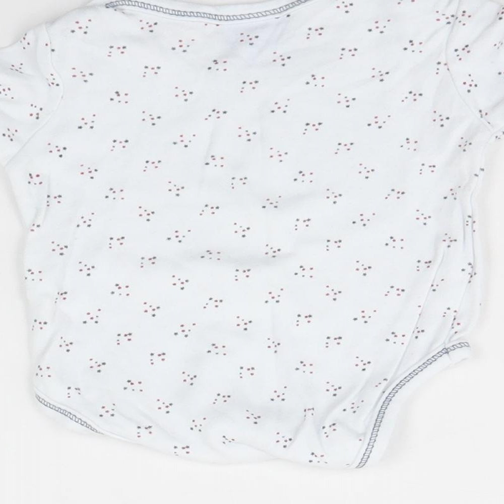 Bebe Bonito Baby White Flecked  Babygrow One-Piece Size 3-6 Months