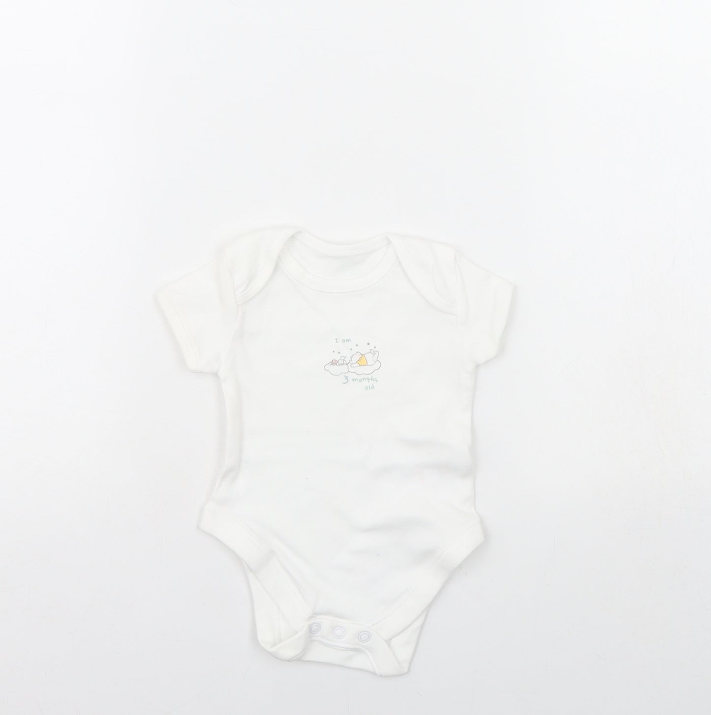 George Baby White   Babygrow One-Piece Size 0-3 Months