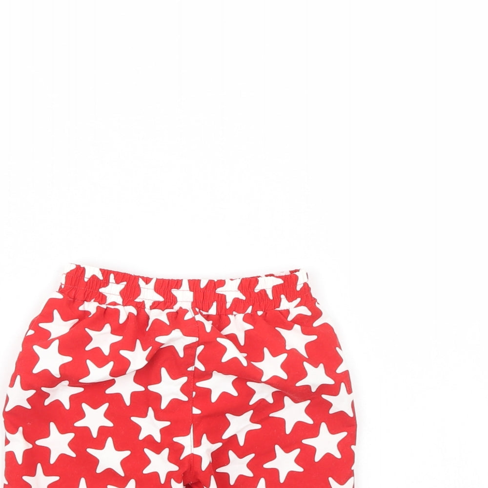 Mothercare Baby Red Polka Dot  Cropped Trousers Size 9 Months