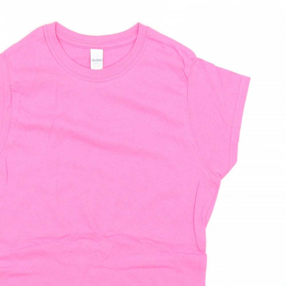 Gildan Womens Pink   Basic T-Shirt Size M