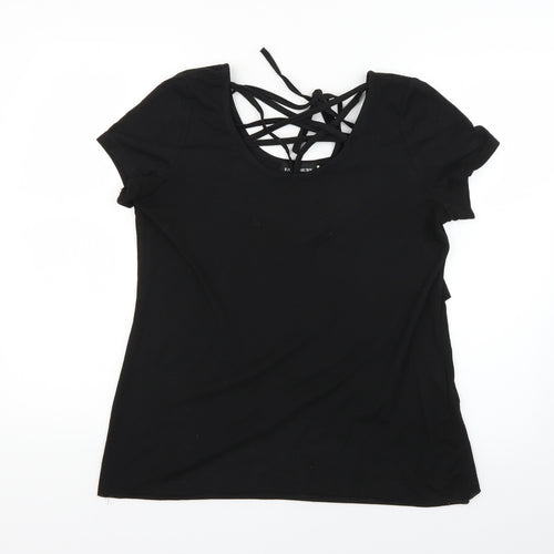 fancy cube Womens Black   Basic T-Shirt Size XL