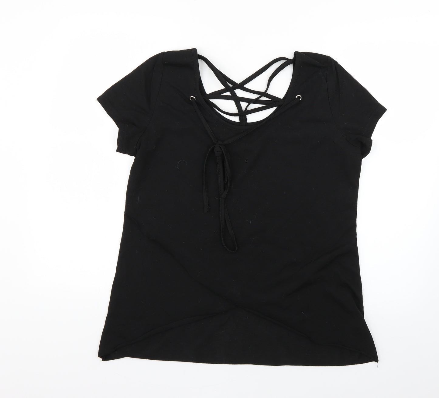 fancy cube Womens Black   Basic T-Shirt Size XL