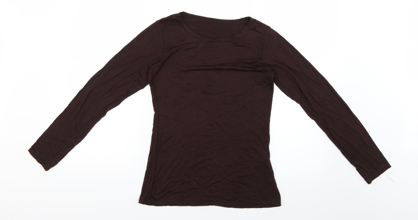 Preworn Womens Brown   Basic T-Shirt Size M