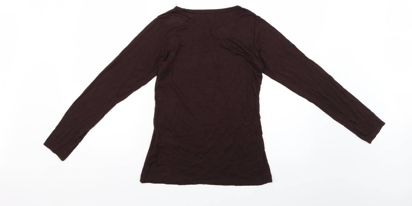 Preworn Womens Brown   Basic T-Shirt Size M