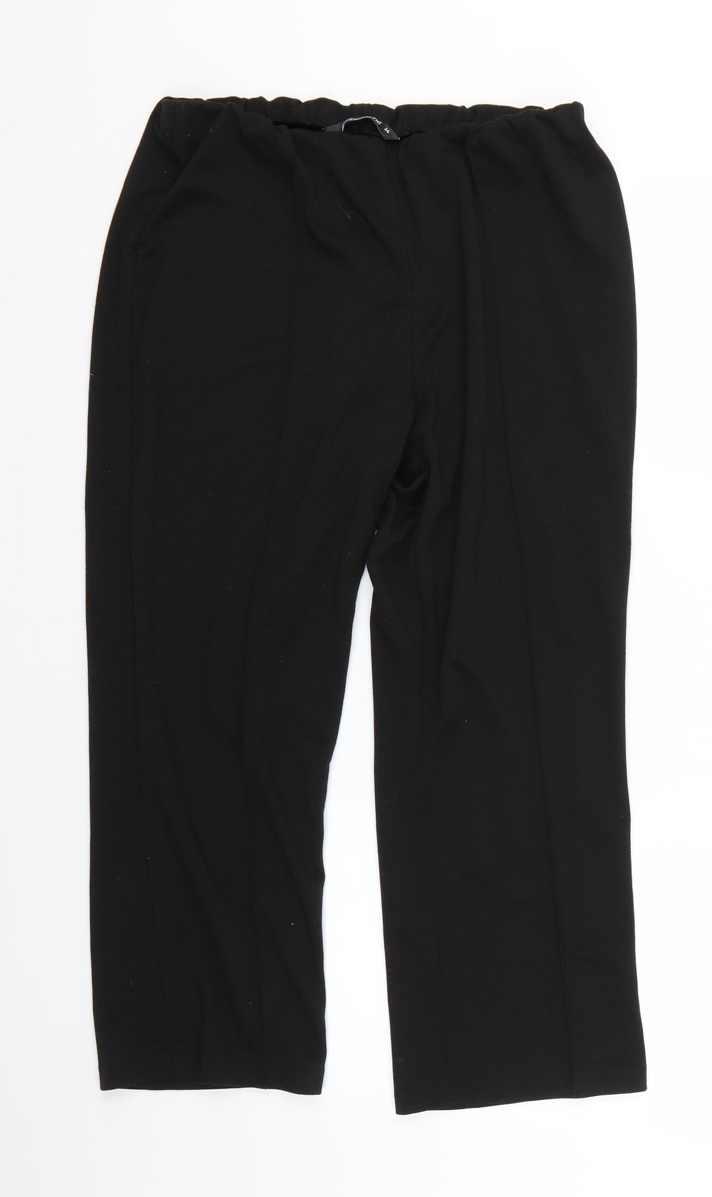 bonmarche Womens Black   Trousers  Size 14 L28 in